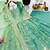 Sea green fendy silk embroidered stitched kurta set