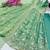 Sea green fendy silk embroidered stitched kurta set
