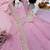 Baby pink silk embroidered stitched kurta set