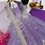 Lavender fendy silk embroidered stitched kurta set