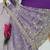 Lavender fendy silk embroidered stitched kurta set