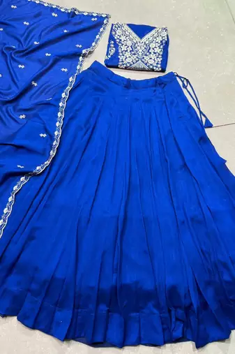 PC Kashmiri Bead & Sequin Infused Party Wear Lehenga