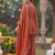 women's vichita silk embroidered anarkali kurta with palazzo and dupatta set