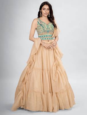 Rose Taupe Lehenga Choli 1
