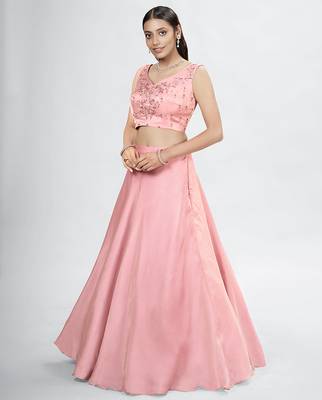 Lilac Lehenga Choli with dupatta 2