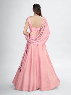 Lilac Lehenga Choli with dupatta 4
