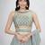 Grey Lehenga Choli with Dupatta and Belt