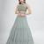 Grey Lehenga Choli with Dupatta and Belt