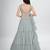 Grey Lehenga Choli with Dupatta and Belt