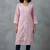 Elegant pink embroidered kurti
