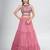 Pink Lehenga Choli with Dupatta and Belt