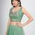 Mint Green Lehenga Choli with Dupatta and Belt