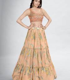 Metallic Embellished Lehenga Choli with Dupatta