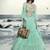 Seafoam Blue Floral Embroidered Lehenga Choli Set