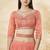 Stunning Coral Embroidered Lehenga Choli Set