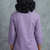 Elegant lavender floral embroidered short kurti
