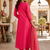 women's shimmer silk blend embroidered kurta pant dupatta set