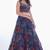 Multi- Embroidered Sweetheart Neck Lehenga Choli