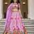 Stunning Pink Lehenga with Handwork and Traditional Printed Motifs