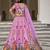Stunning Pink Lehenga with Handwork and Traditional Printed Motifs