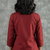 Elegant red and white embroidered short kurti