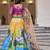 Vibrant Yellow Lehenga with Artistic Handwork and Palace-Themed Prints