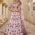 Graceful Pastel Lehenga with Handwork and Intricate Animal-Themed Prints