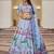 Olive Green Mirror Work Lehenga Choli Set