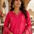 women's shimmer silk blend embroidered kurta pant dupatta set