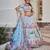 Olive Green Mirror Work Lehenga Choli Set
