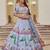 Olive Green Mirror Work Lehenga Choli Set