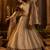 Royal Brown Organza Lehenga with Intricate Zari & Sequin Embroidery