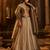Royal Brown Organza Lehenga with Intricate Zari & Sequin Embroidery