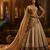 Royal Brown Organza Lehenga with Intricate Zari & Sequin Embroidery