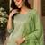 women's art silk fabric embroidered kurta set with dupatta