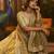 Elegant Olive Green Organza Embroidered Lehenga Choli with Art Silk Blouse