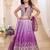 Kids blue lehenga choli with Dupatta embroidery work