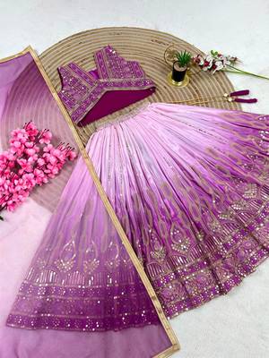 Kids blue lehenga choli with Dupatta embroidery work 3