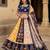 Navratri Ajarakh Print Rayon Semi Stitched Lehenga Choli & Unstitched Blouse With Dupatta