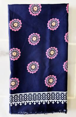 Navratri Ajarakh Print Rayon Semi Stitched Lehenga Choli & Unstitched Blouse With Dupatta 7