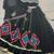 black marble lehenga set with lace & cowrie work