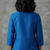 Royal blue embroidered kurti co-ord set