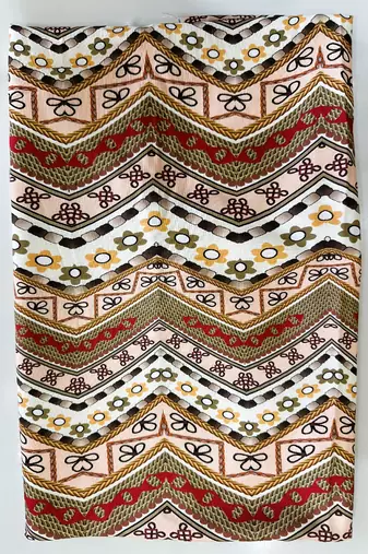 Navratri Ajrakh Print Rayon Lehenga Choli & Blouse With Dupatta