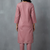 Elegant mauve embroidered kurti co-ord set