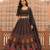 Navratri Ajarakh Print Rayon Semi Stitched Lehenga Choli & Unstitched Blouse With Dupatta