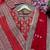 Red satin silk blend saree for wedding with dupatta