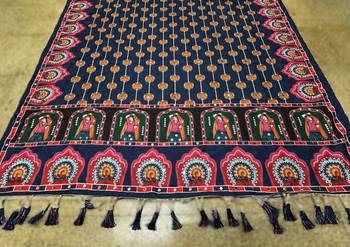 Navratri Ajarakh Print Rayon Semi Stitched Lehenga Choli & Unstitched Blouse With Dupatta 6