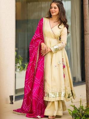 Women Gotta Patti Anarkali Kurta 5