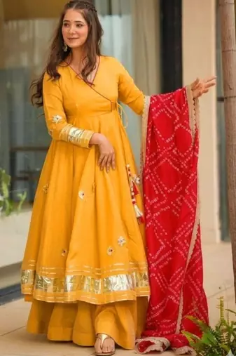 Women Embellished Anarkali Kurta