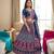 Navratri Ajarakh Print Rayon Semi Stitched Lehenga Choli & Unstitched Blouse With Dupatta